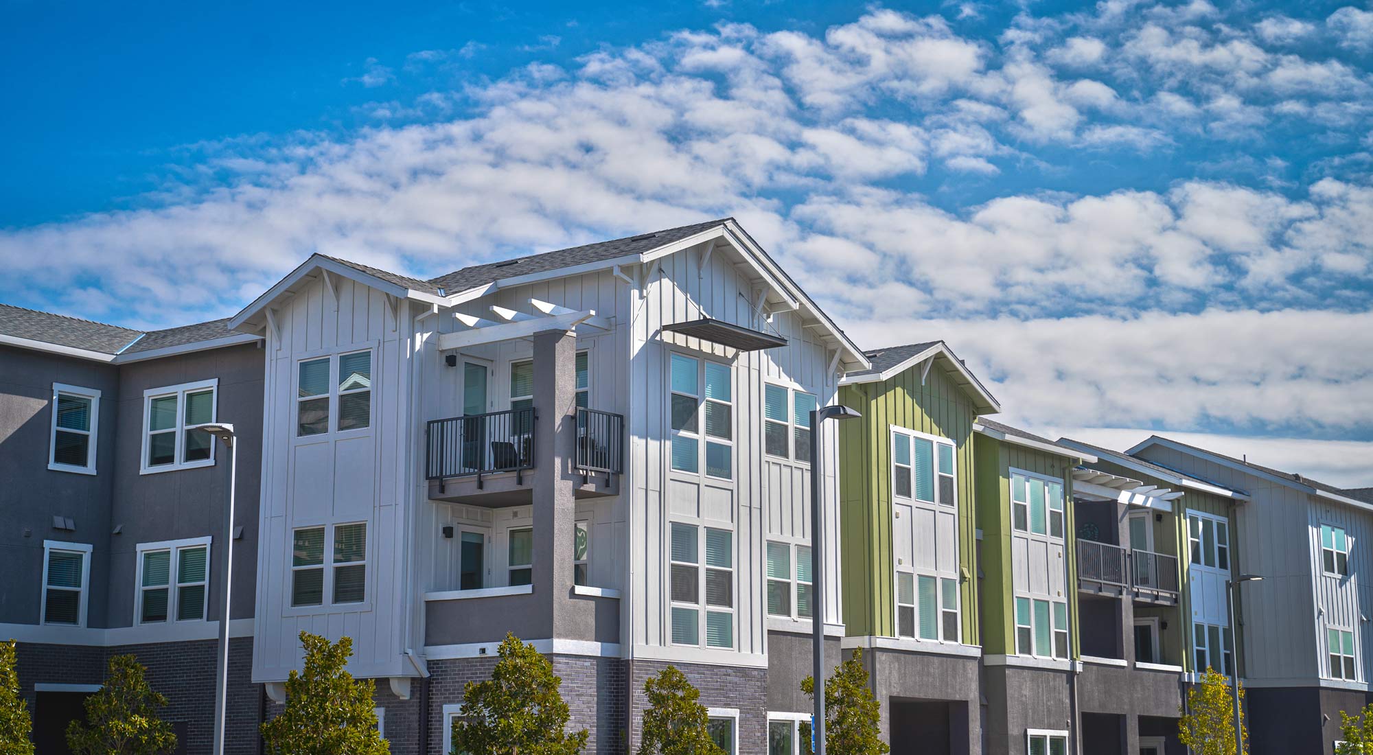A multi-family apartment complex